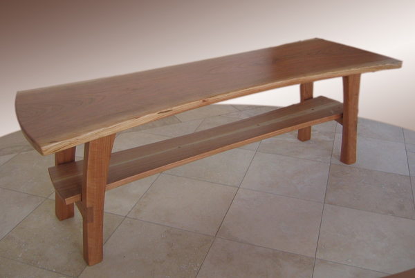 Hicks Woodworking Â» Cherry Entry Bench